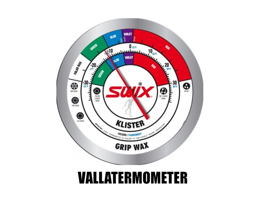 Swix smøretermometer for veggmontering ute i skyggen